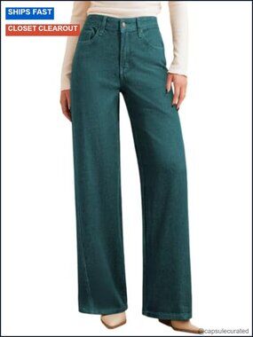 Baggy Wide Leg Jeans High Waisted Straight Leg Denim Pants